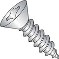 Kanebridge Self-Drilling Screw, #4 x 5/16 in, Steel Flat Head Phillips Drive 0405ABPF188